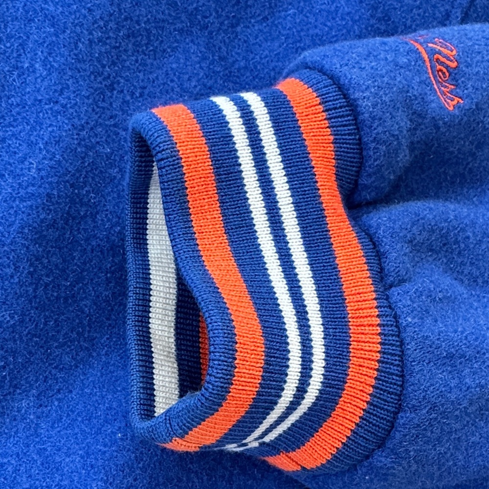 Mitchell & Ness NY Mets Cooperstown Collection Reversible Varsity Jacket - Picture 6 of 12